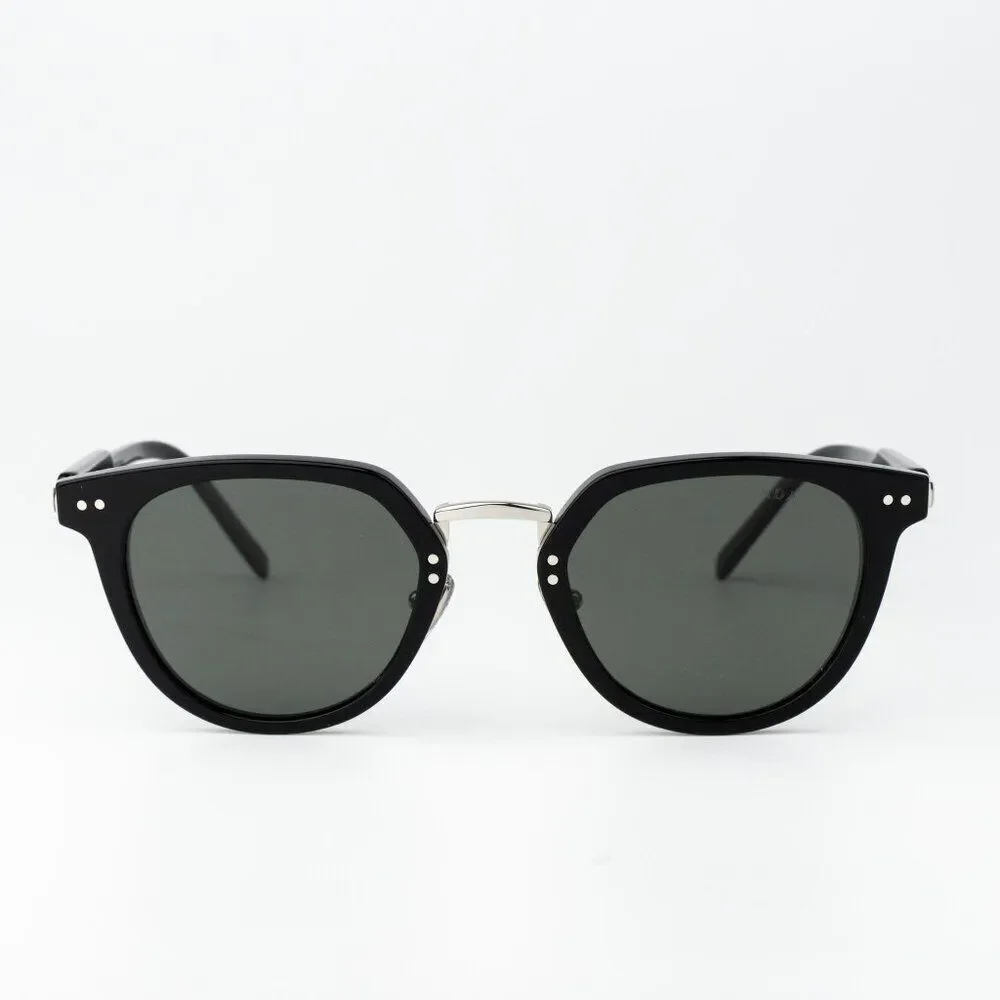 Prada Women Sunglasses Black Green Polarized Oval PR17YS 1AB03R BRAND NEW